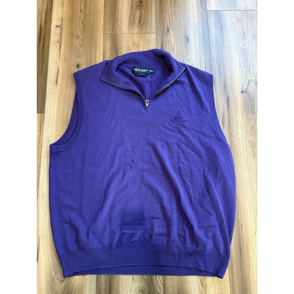 Polo Ralph Lauren Golf Sweater Best Purple Sz XL Men's